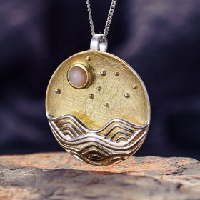 Handmade-design-The-Moonlight-925-silver-pendant (1)